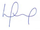 Greg Penner's signature