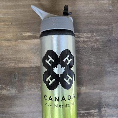 4-H Manitoba Gradient Colour Aluminum Sport Bottle with Straw Lid (24 oz.) - NEW!